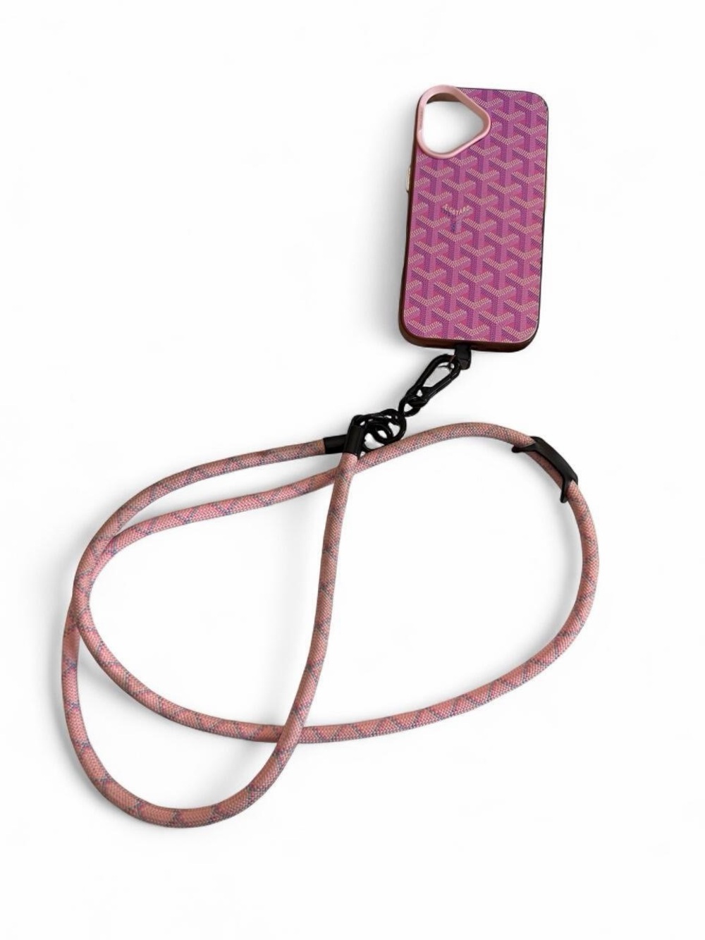 Pink Patterned Designer Phone 16 Case - Picture 2 of 5